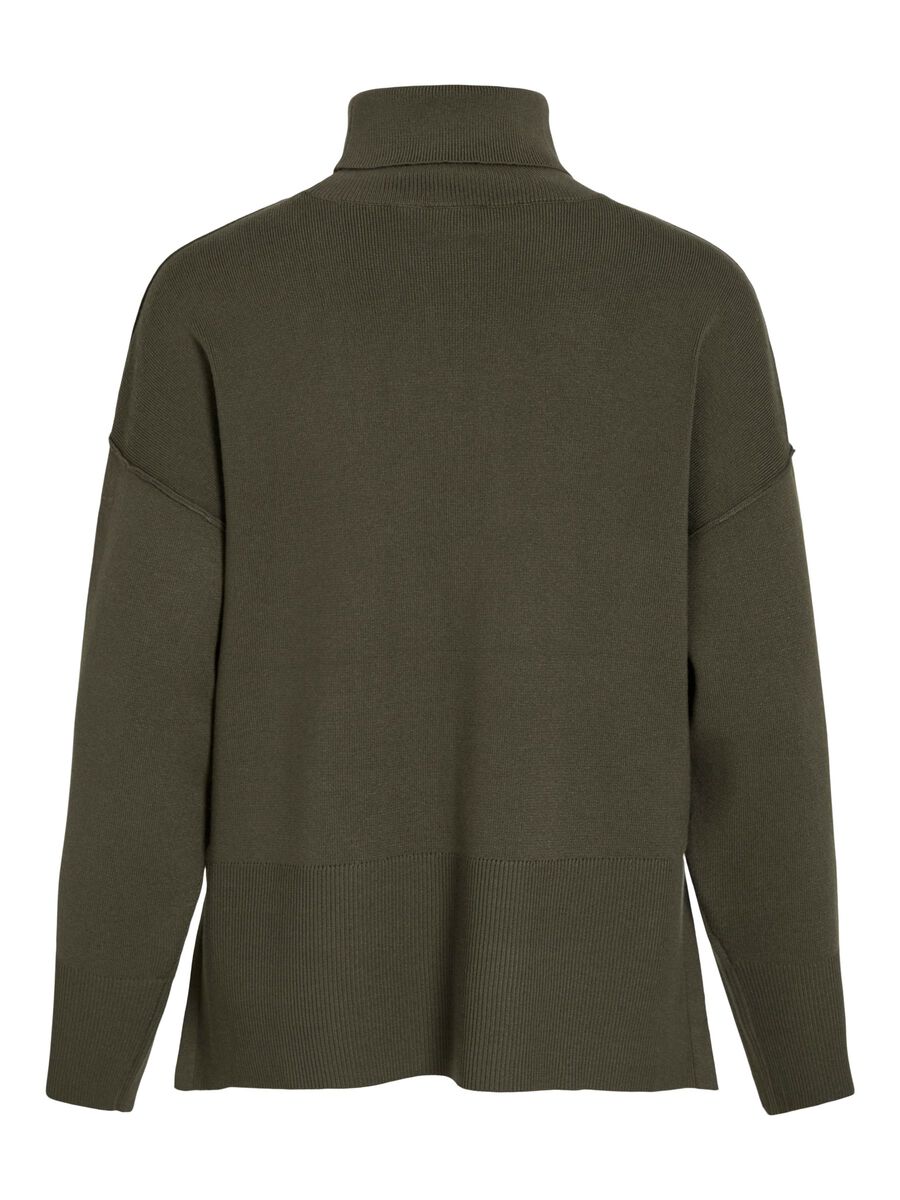 Product carousel image - VIOSTRIA TURTLENECK KNITTED PULLOVER, Deep Depths | 2