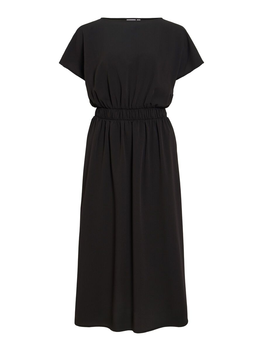 Product carousel image - VIMATHILDE SHORT SLEEVED MIDI DRESS, Black | 2
