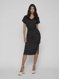 Vila SHORT-SLEEVED MIDI DRESS, Black, highres - 14078865_Black_003.jpg
