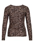VILA VILEOA LEOPARD PRINT LONG SLEEVED TOP, Nomad, highres - 14109997_Nomad_1218726_002.jpg