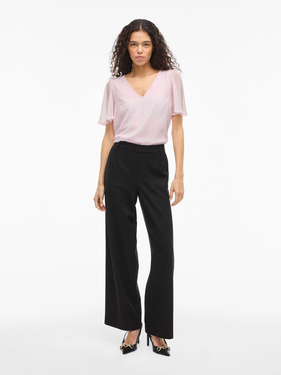 Carousel image - VIFALIA V-NECK SHORT SLEEVED TOP, Cherry Blossom | 4