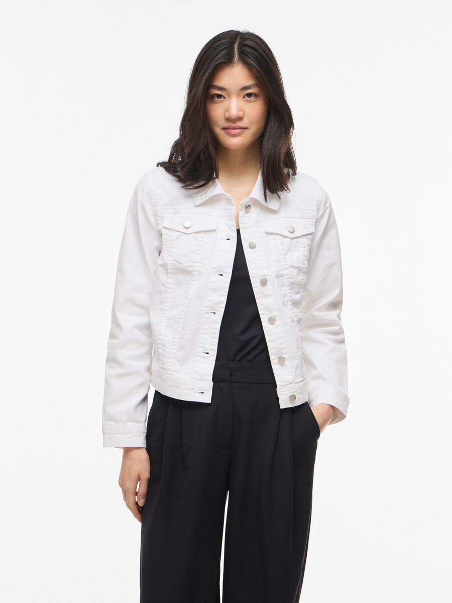 Product carousel image - VINUS CON BOTTONI GIACCA IN DENIM, Cloud Dancer | 1