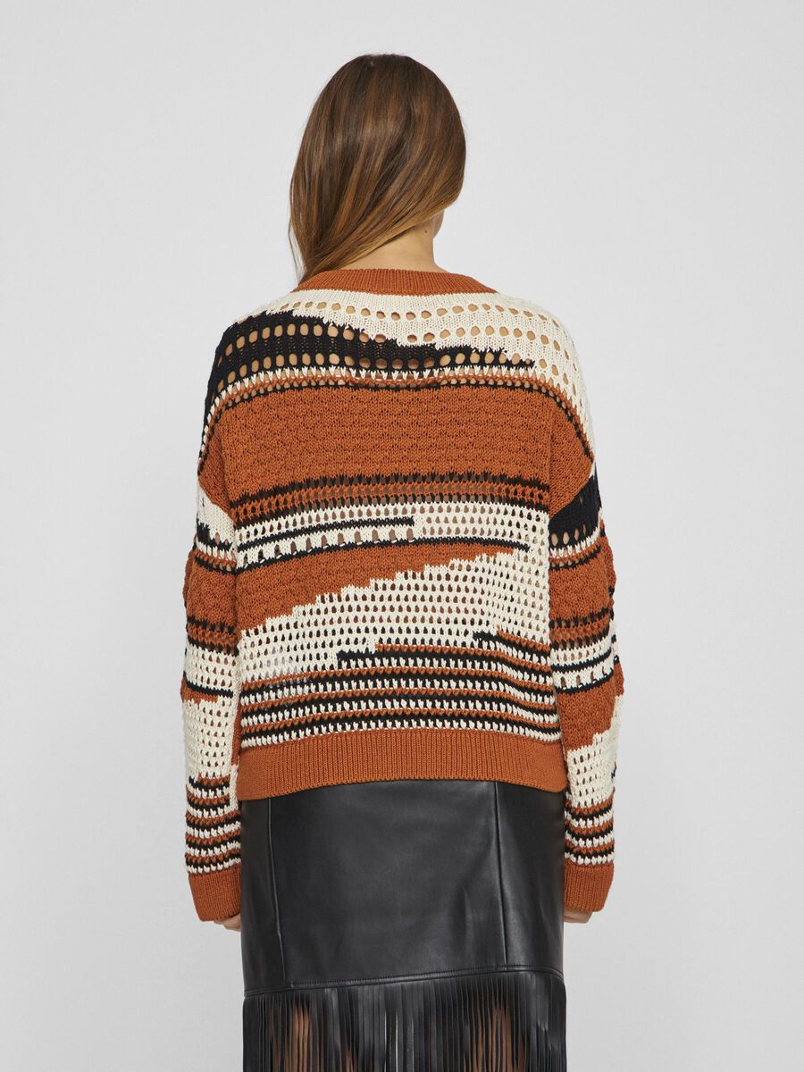 VILA RUNDHALS STRICKPULLOVER, Birch, highres - 14101211_Birch_1139727_004.jpg