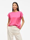 VILA VIELLETTE SHORT SLEEVED TOP, Sangria Sunset, highres - 14059563_SangriaSunset_003.jpg