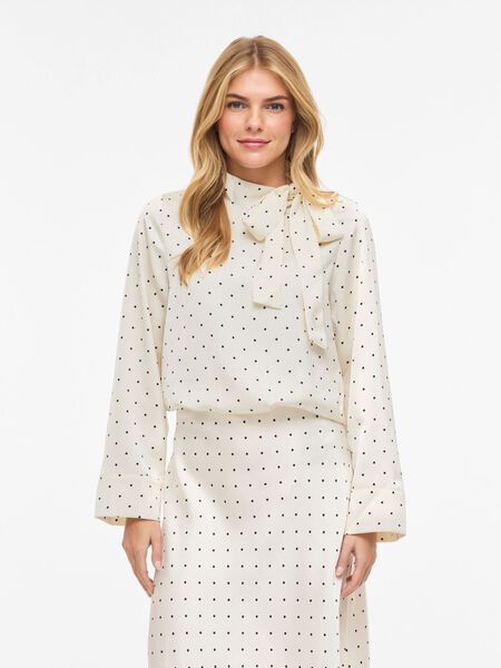 VILA VIFADIA DOTTED LONG SLEEVED TOP, Cloud Dancer, highres - 14116260_CloudDancer_1275214_003.jpg