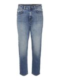 Noisy May NMMONI CROPPED HÖG MIDJA STRAIGHT FIT-JEANS, Dark Blue Denim, highres - 27022745_DarkBlueDenim_002.jpg