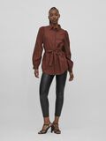 Vila LAZO EN LA CINTURA CAMISA, Chocolate Fondant, highres - 14080272_ChocolateFondant_005.jpg