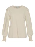 VILA ROUND NECK LONG SLEEVED TOP, Birch, highres - 14102354_Birch_001.jpg