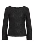 VILA SCOLLO A BARCHETTA TOP A MANICHE LUNGHE, Black, highres - 14109873_Black_001.jpg