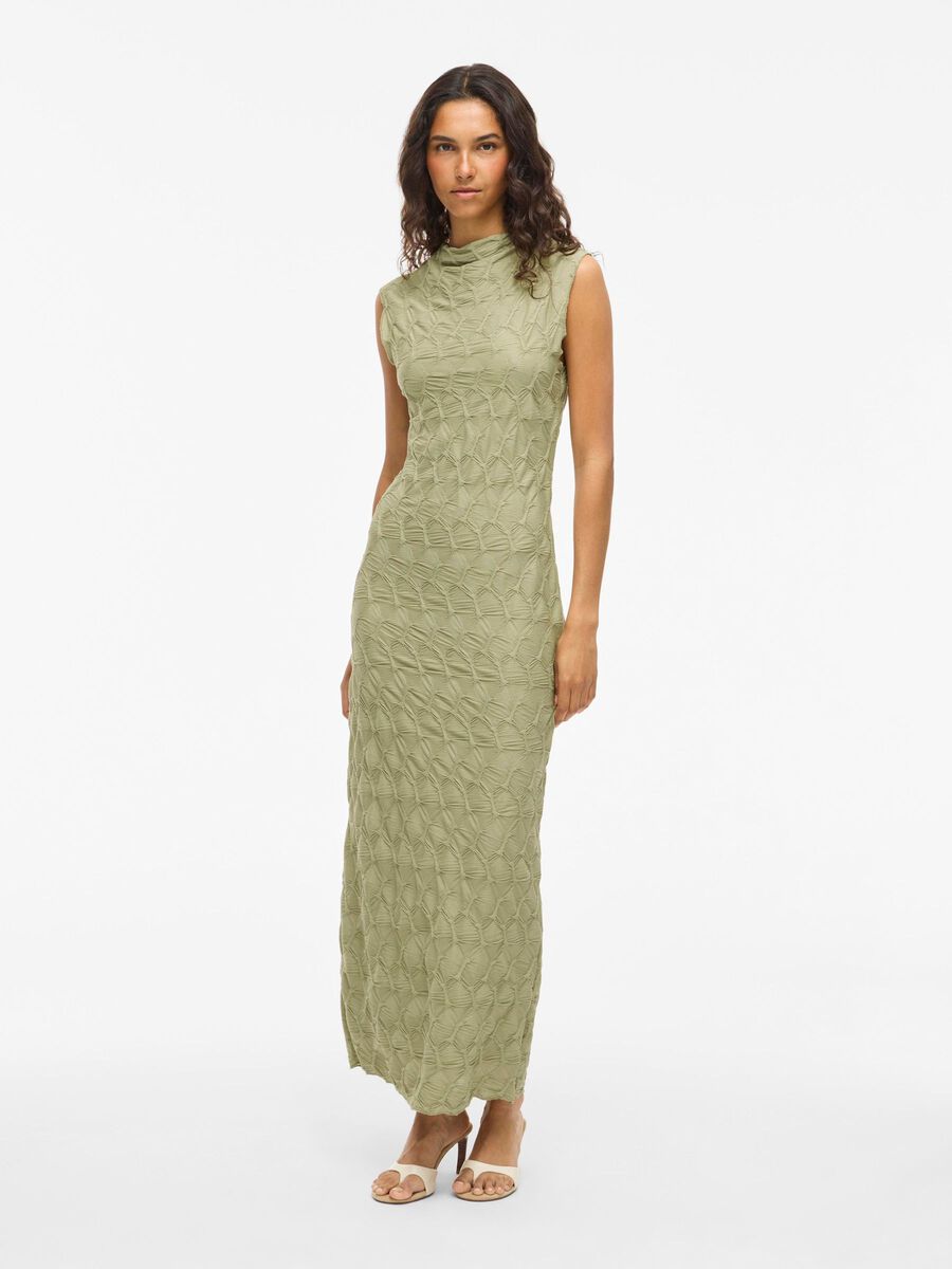 VILA VIREJA SLEEVELESS MAXI DRESS, Sage, highres - 14105184_Sage_003.jpg