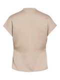 VILA VIELLETTE DRAPED CAP SLEEVE TOP, Cement, highres - 14112849_Cement_002.jpg