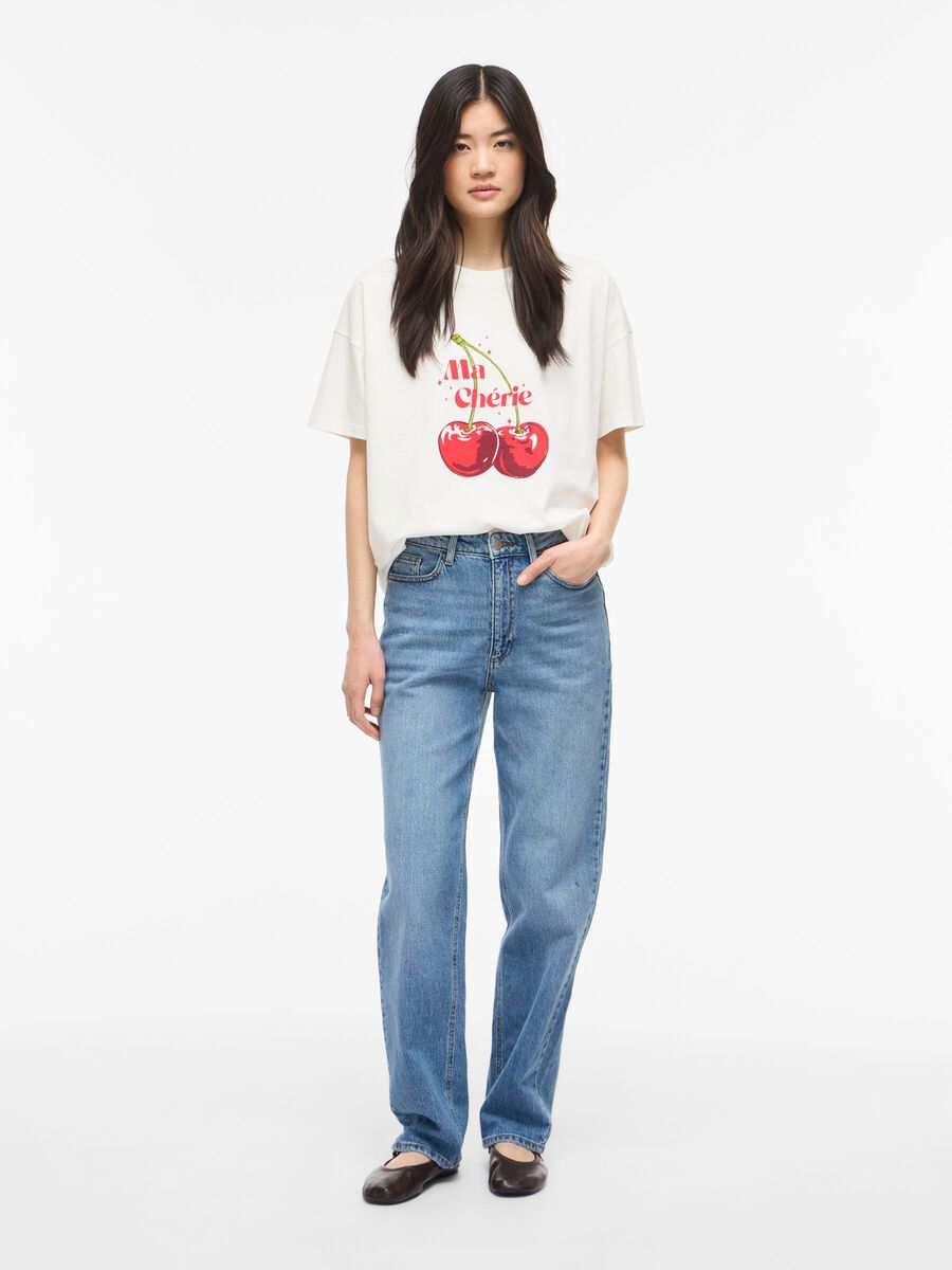 Carousel image - VIVORA RUNDHALS OVERSIZED T-SHIRT, Snow White | 4