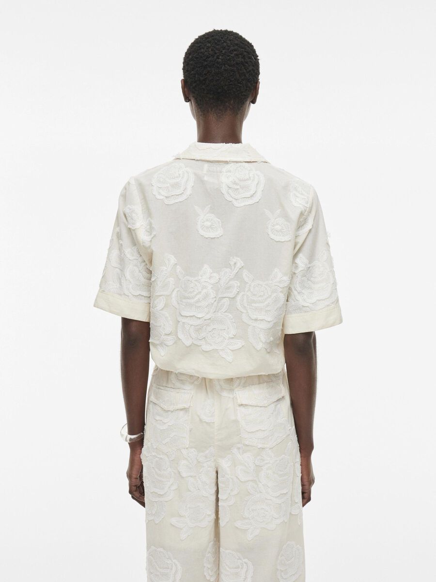 VILA SHORT SLEEVED SHIRT, Birch, highres - 14105922_Birch_004.jpg
