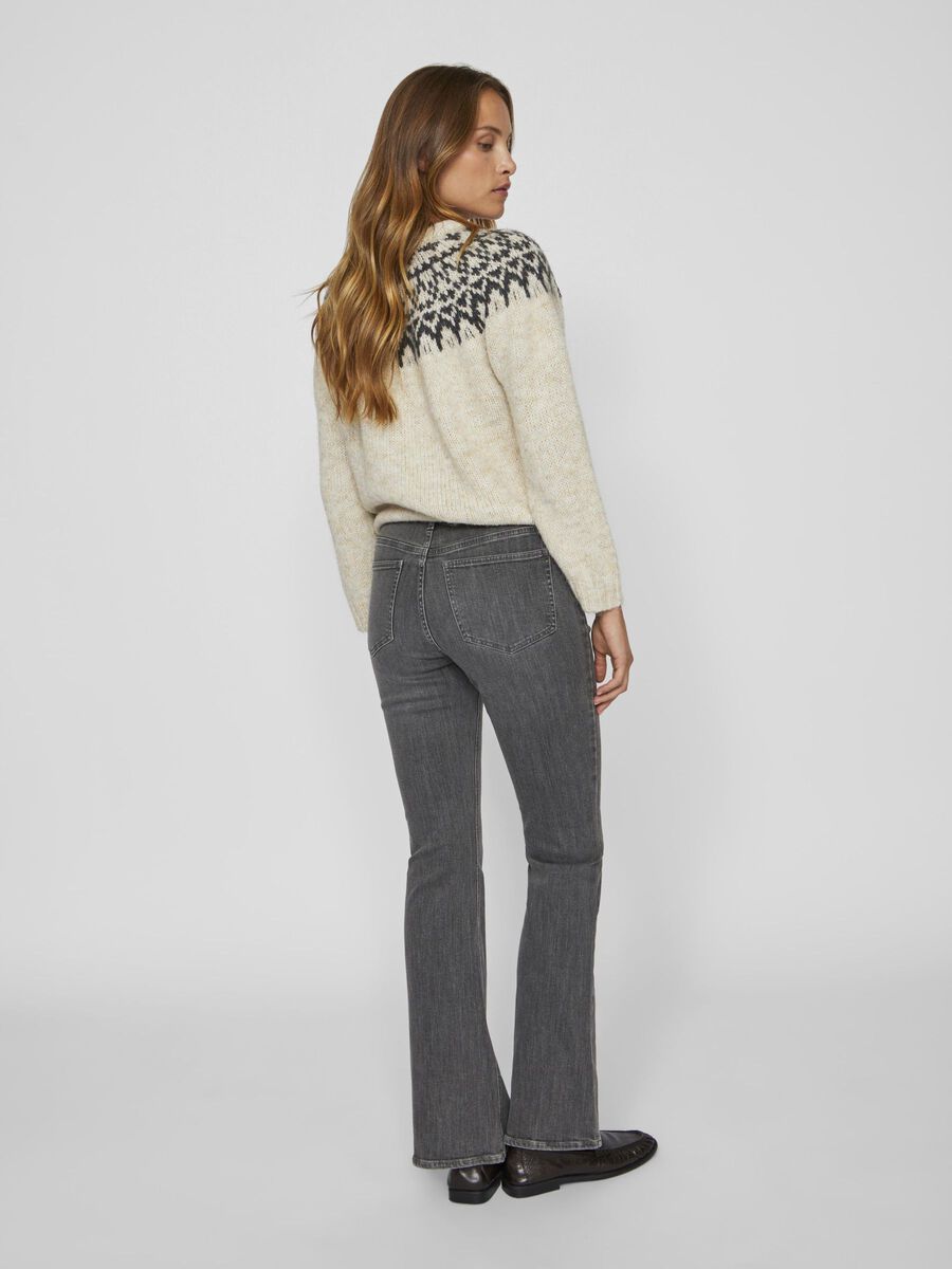 VILA VIBETTY REGULAR WAIST FLARED JEANS, Grey Denim, highres - 14105309_GreyDenim_004.jpg