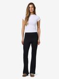 Noisy May HIGH WAIST FLARED TROUSERS, Black, highres - 27015320_Black_004.jpg