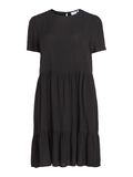 Vila SHORT SLEEVED KNEE-LENGTH DRESS, Black, highres - 14067408_Black_001.jpg