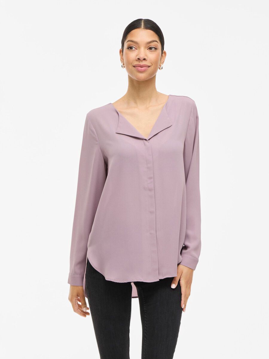 VILA VILUCY HIGH LOW CAMICIA, Toadstool, highres - 14044253_Toadstool_003.jpg