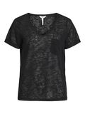 OBJECT V-HALS T-SHIRT, Black, highres - 23023816_Black_001.jpg