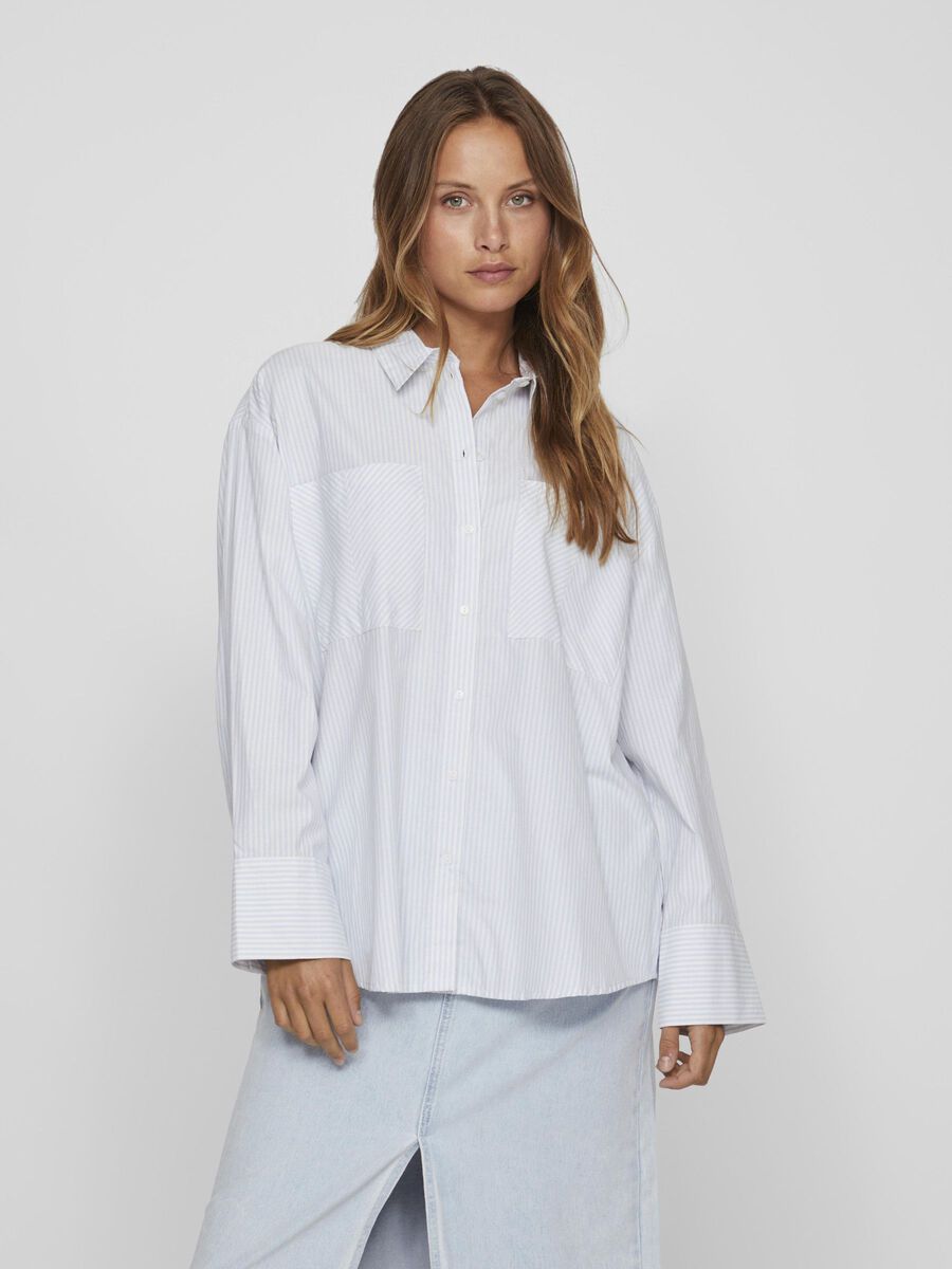 VILA OVERSIZED SHIRT, Birch, highres - 14101806_Birch_1142223_003.jpg