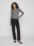 VILA BELTED TAPERED FIT JEANS, Meteorite, highres - 14100044_Meteorite_005.jpg