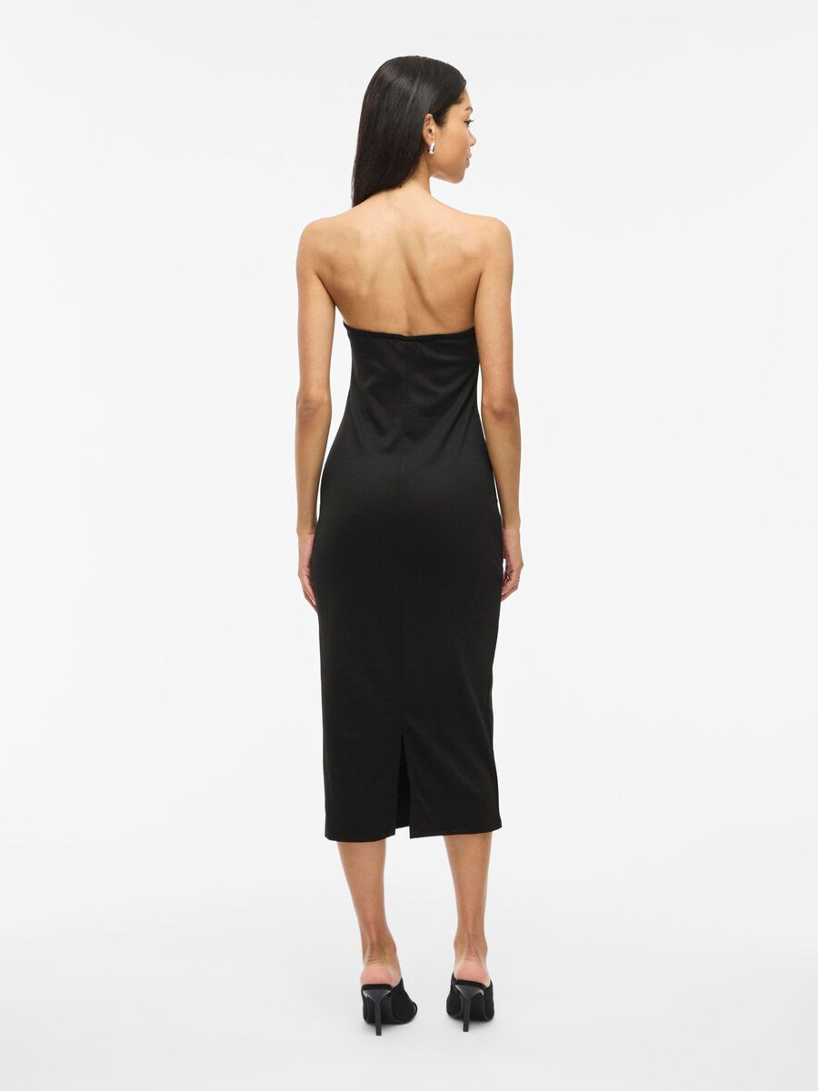 VILA VININNY TUBE MIDI DRESS, Black, highres - 14112713_Black_004.jpg