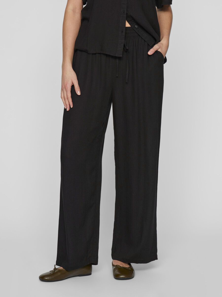 VILA LOOSE FIT BUKSER, Black, highres - 14079560_Black_003.jpg