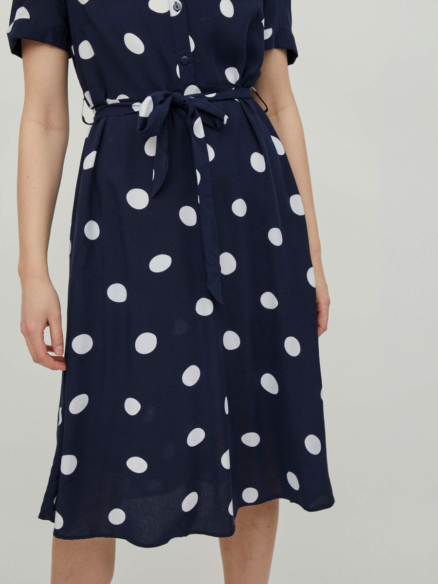 Carousel image - SHORT SLEEVED MIDI DRESS, Navy Blazer | 5