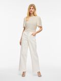 VILA VILOGAN ROUND NECK SHORT SLEEVED TOP, Birch, highres - 14108973_Birch_005.jpg