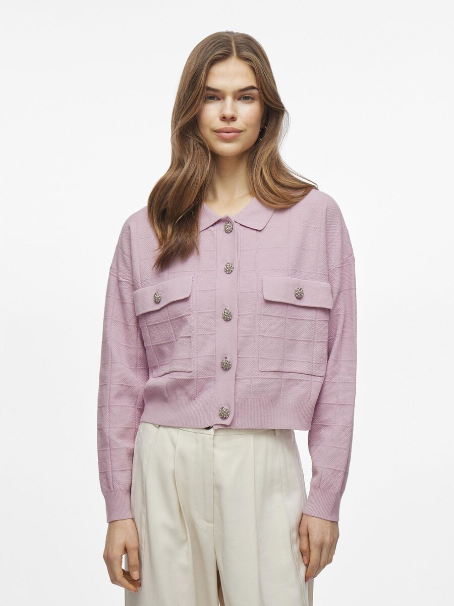VILA KURZE STRICKJACKE, Winsome Orchid, highres - 14104607_WinsomeOrchid_003.jpg