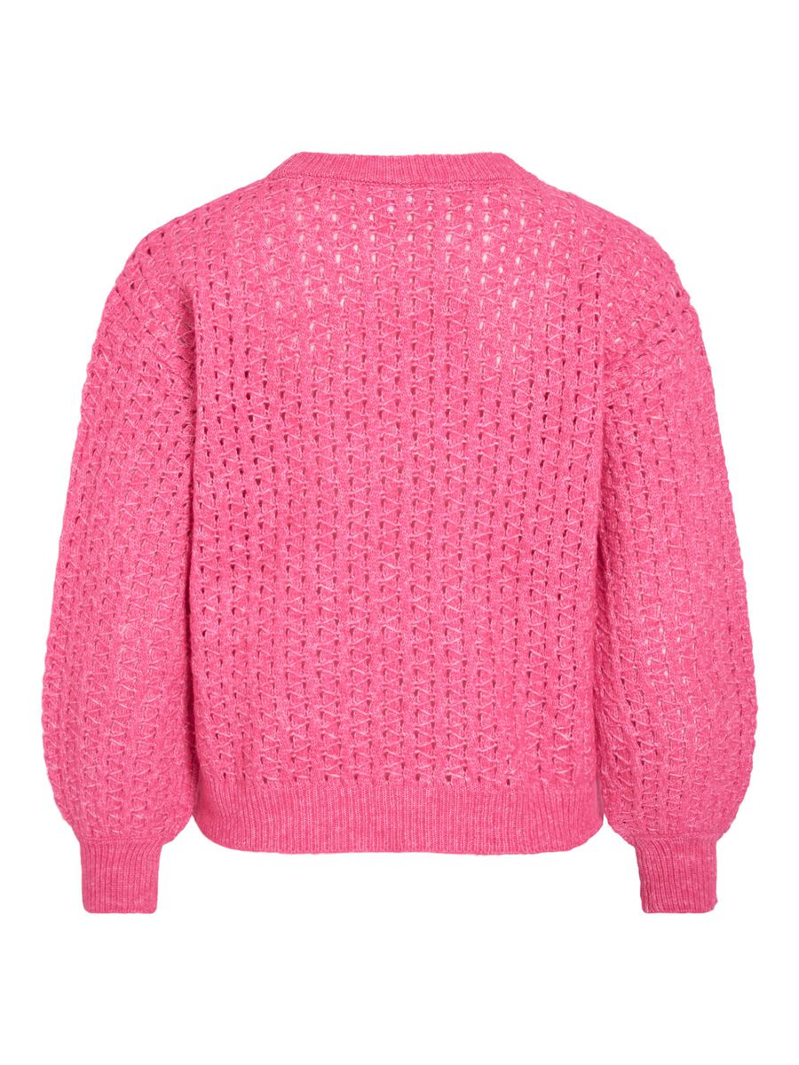 Carousel image - VIRYLEIGH - COL ROND PULL EN MAILLE, Sangria Sunset | 2