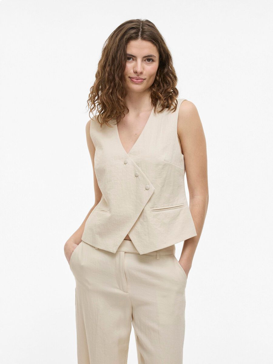 VILA TAILORED WAISTCOAT, Birch, highres - 14105553_Birch_003.jpg