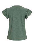 VILA ROUND NECK SHORT SLEEVED TOP, Laurel Wreath, highres - 14110629_LaurelWreath_002.jpg