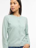 Product image thumbnail - VIMALU ROUND NECK KNITTED CARDIGAN, Blue Surf | 3