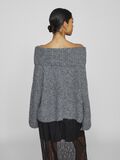 VILA OFF SHOULDER STICKAD TRÖJA, Medium Grey Melange, highres - 14104910_MediumGreyMelange_004.jpg
