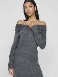 VILA À ÉPAULES DÉNUDÉES PULL EN MAILLE, Dark Grey Melange, highres - 14105978_DarkGreyMelange_007.jpg