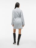 VILA TIE WAIST KNITTED DRESS, Light Grey Melange, highres - 14061999_LightGreyMelange_004.jpg
