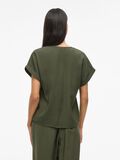 VILA VIMARLEE SPLIT NECK SHORT SLEEVED TOP, Deep Depths, highres - 14108917_DeepDepths_004.jpg