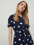 Product image thumbnail - SHORT SLEEVED MIDI DRESS, Navy Blazer | 3