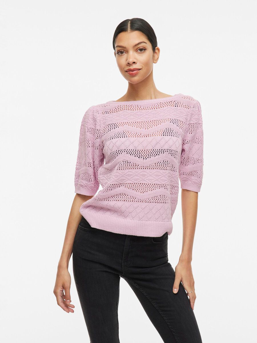 VILA BOATNECK KNITTED TOP, Winsome Orchid, highres - 14106282_WinsomeOrchid_003.jpg