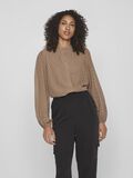 Vila HIGH NECK SHIRT, Brown Lentil, highres - 14090583_BrownLentil_003.jpg