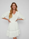 Vila 3/4-SLEEVED SHORT DRESS, Cloud Dancer, highres - 14083703_CloudDancer_006.jpg
