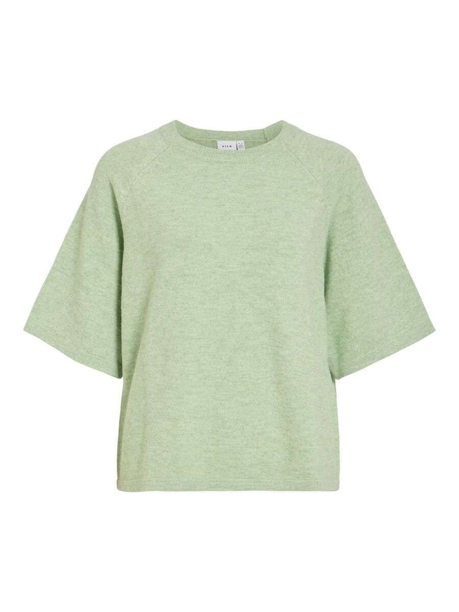 Product carousel image - VILIGA KORTERMET STRIKKET TOPP, Smoke Green | 2