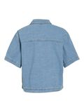 VILA VIHIMLA SHORT SLEEVED CAMICIA DI JEANS, Light Blue Denim, highres - 14112086_LightBlueDenim_002.jpg