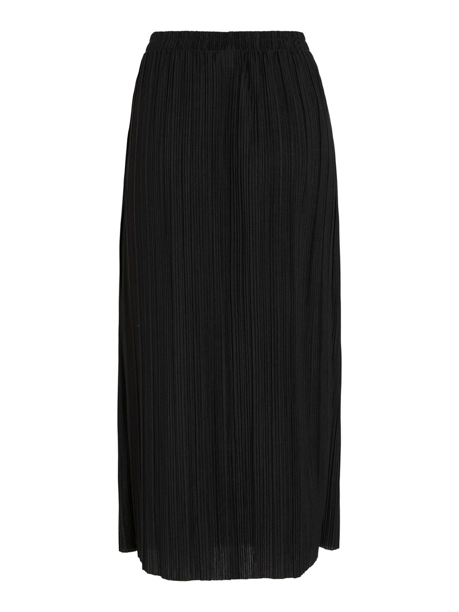 VILA VIPLISA HIGH WAIST MIDI SKIRT, Black Beauty, highres - 14111136_BlackBeauty_002.jpg
