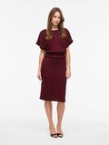 Product image thumbnail - VIRAFFI SHORT SLEEVED MIDI DRESS, Winetasting | 1