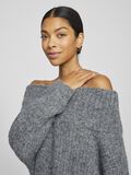 VILA OFF SHOULDER STICKAD TRÖJA, Medium Grey Melange, highres - 14104910_MediumGreyMelange_006.jpg
