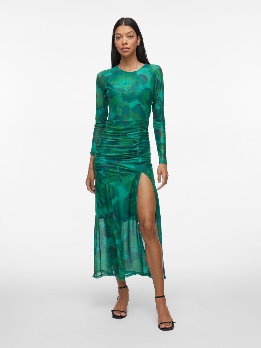 VILA MANICHE LUNGHE VESTITO LUNGO, Ultramarine Green, highres - 14106271_UltramarineGreen_1179489_003.jpg
