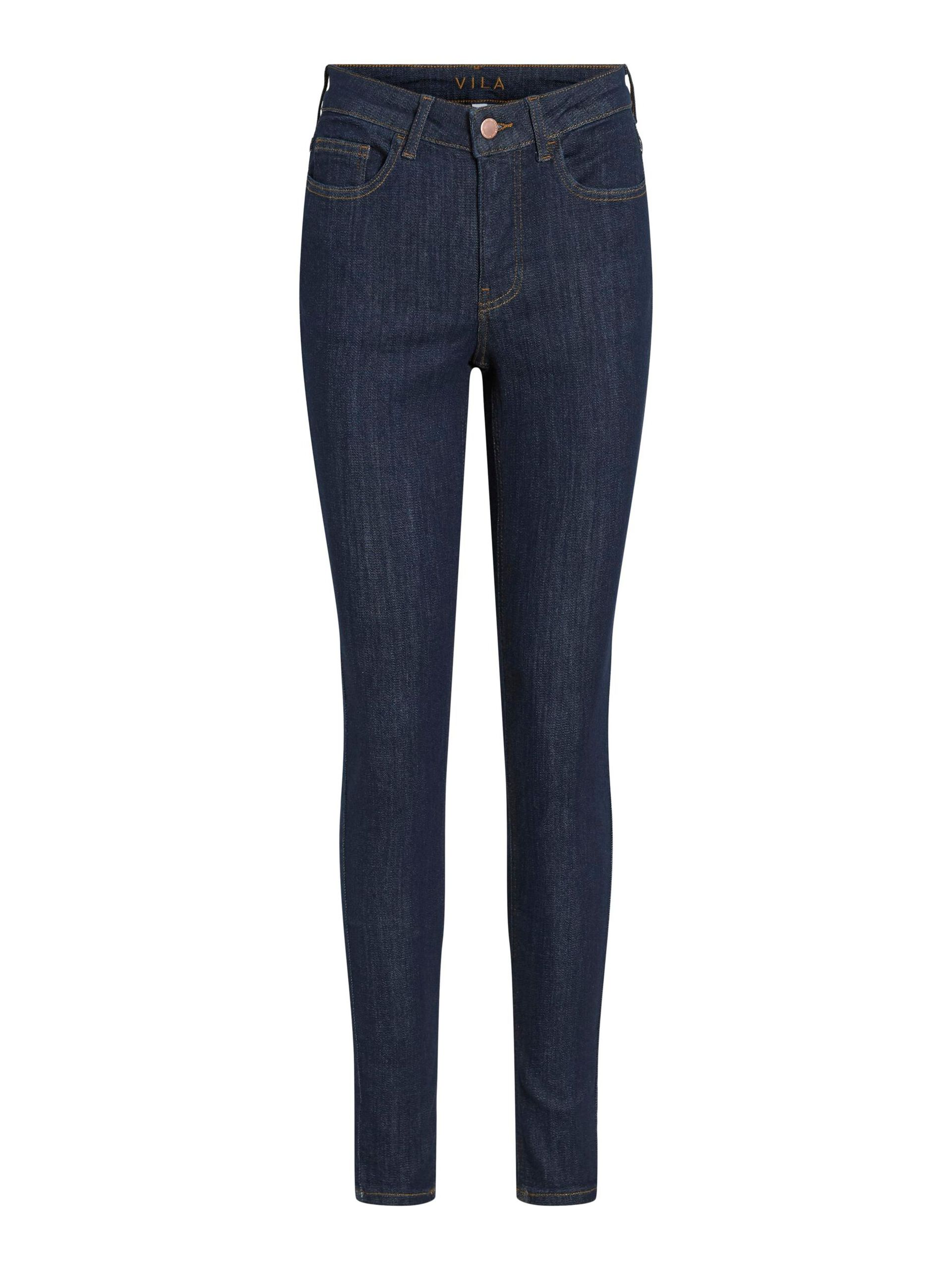 Carousel image - VISARAH MID-WAIST SKINNY FIT JEANS, Dark Blue Denim | 6