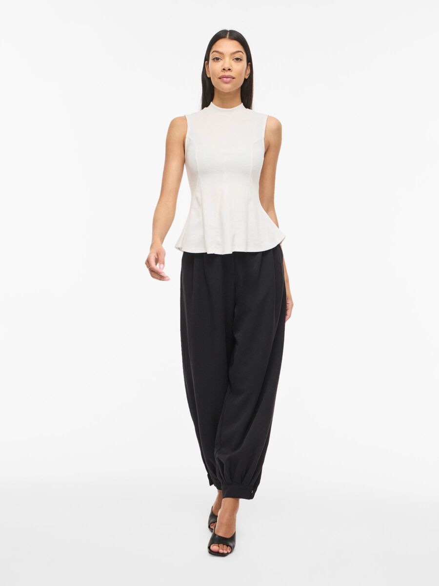 Carousel image - VIANNI HIGH NECK SLEEVELESS TOP, Snow White | 4