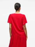 VILA V-NECK SHORT SLEEVED TOP, Mars Red, highres - 14109690_MarsRed_004.jpg